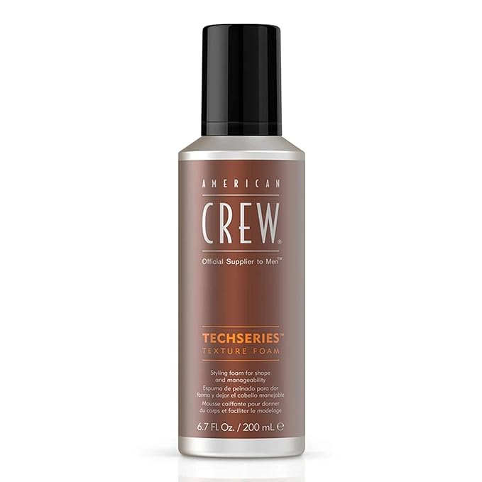American Crew Men's Hair Texture Foam Techseries, Like Hair Gel, 6.7 Fl Oz