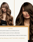 Brown Hair Dye Shampoo, Hair Color Shampoo for Women Men, Long Lasting Brown Hair Dye, Champu Para Pintar el Cabello, Colors in Minutes, Easy to Use, 16.90 Fl