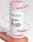 Pacifica Crystal Lit Glowy Glisten Drops – Face Makeup - Shimmery Multi-Use Liquid Blush/Highlighter for Radiant, Dewy Cheeks Luminous Glow Clean Beauty Vegan & Cruelty-Free Dermatologist Tested