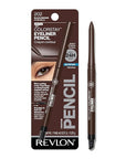Revlon ColorStay Pencil Waterproof Eyeliner, Smudge-Proof, Eye Makeup with Built-In Sharpener, 202 Black Brown, 0.01 oz
