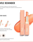 Oulac Shine Orange Lipstick for Women, 2 in 1 Glossy Coral Orange Tinted Lip Balm, Hydrating Lipstick for Dry Lips, Moisture Shine Juicy Finish Vegan 2.2g/0.07oz (21)