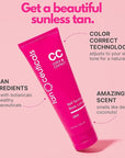 Tanceuticals Self Tanner - Dark Self Tanning Lotion for Body - Gives Natural Looking & Long Lasting Sunless Tan – Quick Fake Tan, Bronze Glow - Fresh Coconut Scent & Healthy Ingredients (Dark)