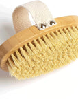 Firm Dry Brush & Shower Brush for Body - Handheld Back Scrubber Body Brush Exfoliator & Dead Skin Remover for Body Firm & Tighten Skin Improve Circulation for Men & Women by M3 Naturals