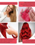 Red Temporary Hair Color Wax, Instant Natural Hairstyle Cream Dye, Washable Styling Pomades for Girls Women Youth, Disposable Coloring Mud for Party Cosplay DIY Halloween