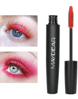 Maydear Red Mascara Waterproof, Smudge-Proof & Long-Lasting, Fast-Dry Lengthening Color Mascara for Bold Lashes