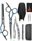 Hair Cutting Scissors Hair Shears Set, Fcysy Professional Barber Shears Thinning Scissors Kit for Haircutting, Hairdressing Shears Salon Accessories for Women Men