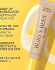 Burt’s Bees Lip Milk, Daily Lip Moisturizer, Toasted Coconut, Vitamin Enriched Moisturizing Lip Balm with Almond Milk and Jojoba Oil, Hydrating for Softer Lips, 1 Tube, 0.34 Fl Oz