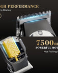 PRITECH Barber Hair Clippers for Men, Professional Barber Clippers and Trimmer Set, Mens Cordless Hair Clippers for Barbers Haircut Kit