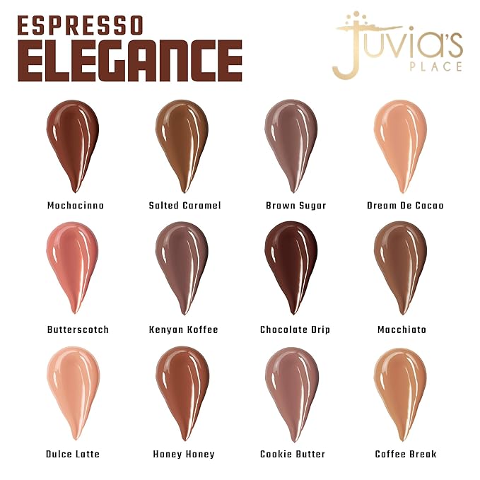 Juvia's Place Coffee Shop Lip Gloss - Cookie Butter - Hydrating Butter Lip Gloss for Women, Long-Lasting Shine, Moisturizing Glass-like Finish, Plumping Non-sticky, Suitable for every vibe