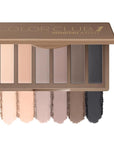 6 Colors Mini Naked Eyeshadow Makeup Palette with Brush Neutral Nude Smoky Eye Shadow Taupe & Brown Matte Make Up Pallet with Mirror Highly Pigmented Long Lasting Waterproof Travel Size Gift Kit