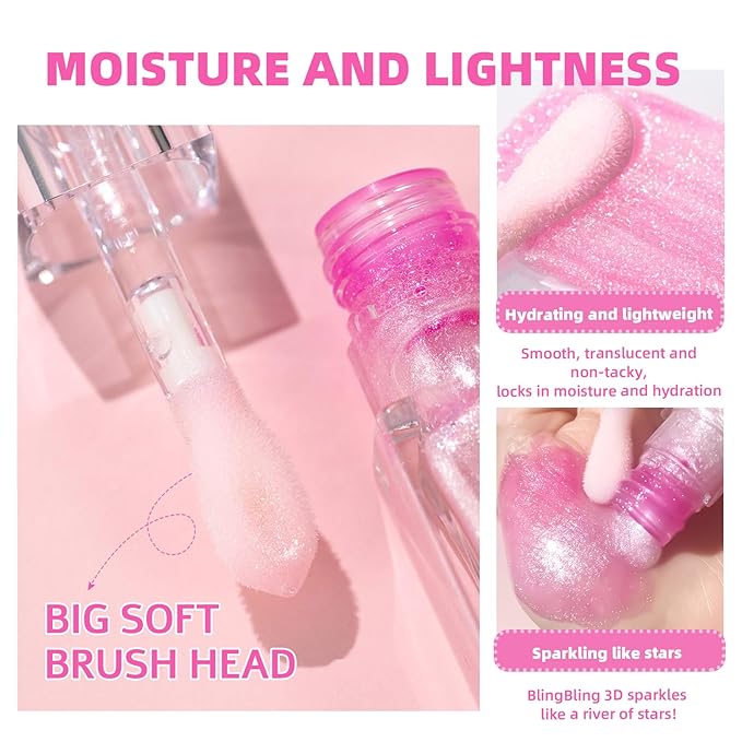 Erinde Magic Color Changing Lip Oil, Moisturizing Lip
