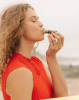 Poppy & Pout Midnight Mint Jumbo Lip Balm | All Natural Lip Balms & Moisturizers | Hydrates with Beeswax, Vitamin E, Organic Coconut Oil | Cruelty-Free | Lip Balm in Recyclable Cardboard Tube
