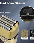 Electric Shavers for Men,Waterproof Powerful Motor Electric Razor,Head Shavers for Bald Men,Triple Foil Beard Trimmer,Barber Supplies LED Displays & USB Charging Shaver, Gifts