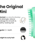 Tangle Teezer Original Detangler Brush, Dry & Wet Travel Size Mini Hair Brush, for Kids & All Hair Types, Paradise Green