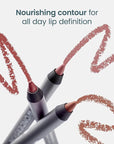 Wonderskin Lip Liner Pencil - 360 Contour Lipliner, Long Lasting, Sharpenable, Waterproof and Transfer-Proof Nude Lip Liner Pencil (Rosewood)