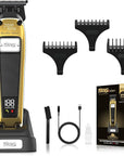 DSP Professional Beard Trimmer for Men, Cordless Trimmer Barber, BLDC Motor & DLC Coated Blade, Bald Head Clipper for Men