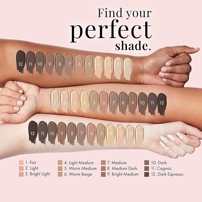 Jerome Alexander MagicMinerals AirBrush Foundation, Light Medium, 5pc Radiant Skin