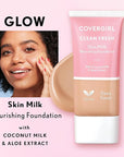 COVERGIRL, Clean Fresh Skin Milk Foundation, Medium, 1 may vary)