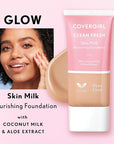 COVERGIRL, Clean Fresh Skin Milk Foundation, Deep/Dark, 1 may vary)