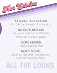 Conair Silicone Hot Rollers for Long, Medium, and All Hair - Hair Curler - No Hair Roller Clips Needed