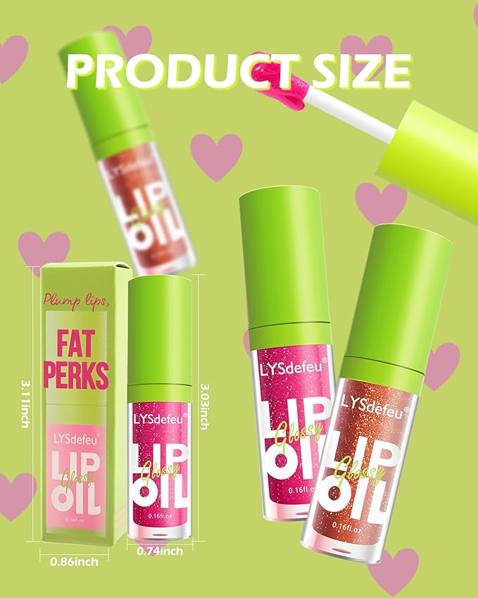 Lip Oil Lip Glaze-1Pcs Hydrating Red Lip Glow Oil,Shiny Transparent Tint Lip Gloss Plumping,Long Lasting Non-sticky Clear Glow Reviver Lip Care,Thanksgiving Oil Makeup Gift for Women Girl-06#