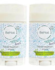 2-Pack All Natural Deodorant For Teen Boys 100% Natural Aluminum-Free Carcinogen Free Kids Deodorant For Boys Clinically Proven To Be Safe For Children and Teenagers