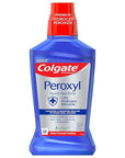 Colgate Peroxyl Antiseptic Mouthwash and Mouth Sore Rinse, 1.5% Hydrogen Peroxide, Mild Mint - 500ml, 16.9 Fluid Ounces