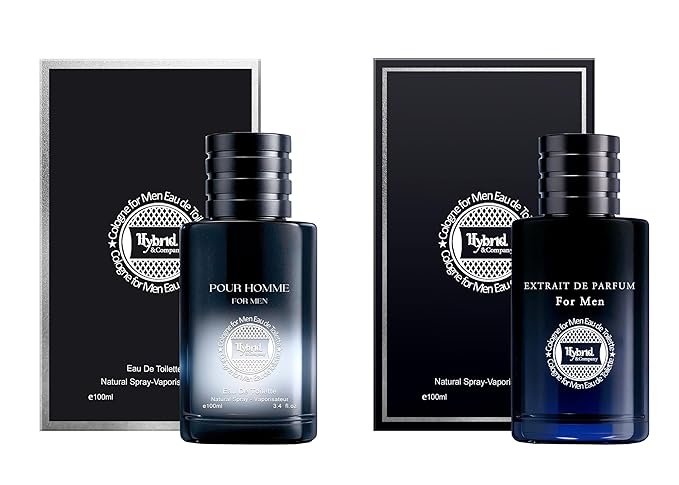 Hybrid & Company Mens 2 Pcs Crisp Eau De Toilette Vaporisateur Natural Spray