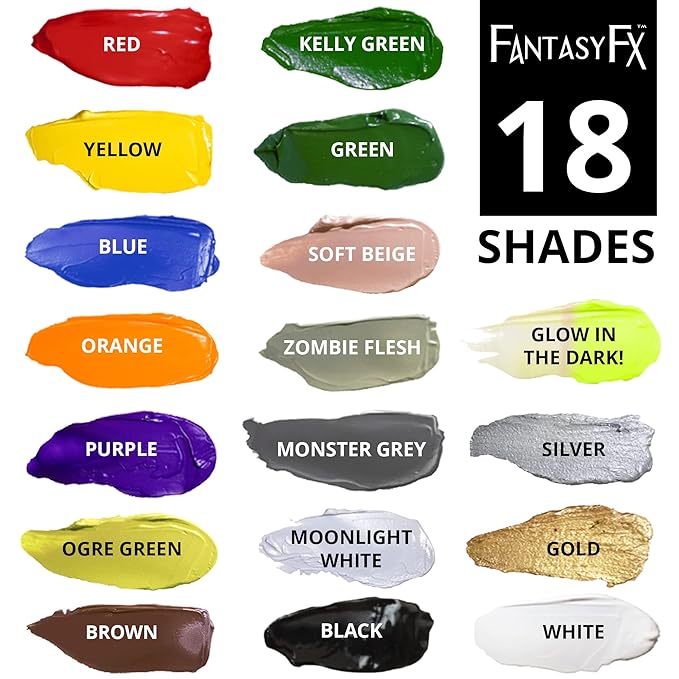 Mehron Makeup Fantasy FX Cream Makeup | Water Based | Halloween | Orange Face & Body Paint For Adults 1 fl oz (30ml) (ORANGE)