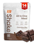 310 Nutrition All-In-One Meal Replacement Shake Powder - Plant-Based Protein Smoothie Blend w/High Fiber, Probiotics & Adaptogens - Low Carb, Vegan, Keto & Paleo Friendly - Chocolate Bliss - 14 Srv