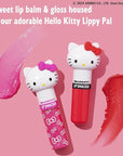 Lip Smacker Lippy Pals Swirls, Sanrio Hello Kitty, Flavored Moisturizing & Smoothing Soft Shine Lip Balm, Hydrating & Protecting Fun Tasty Glossy Finish, Cruelty-Free & Vegan - Cheerful Cherry, Kiwi