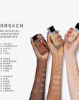 Liquid Norrsken Foundation - Silky Smooth Coverage - Luminous, Dewy Finish for Dry and Dull Skin - Water Resistant and Vegan Makeup - 215 Embla - Warm Medium - 1.01 oz