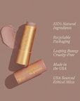Poppy & Pout All Natural Lip Tint, Cardboard Tube, Hand-Filled, Beeswax, Vitamin E, Coconut Oil, Cruelty Free, All-Natural Shades (Faye)