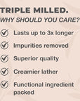 One With Nature Feminine Cleansing Bar, Petal Fresh, Probiotics, Apple Cider Vinegar, Omega Fatty Acids, Oatmeal, Pure, Gentle Cleansing Bar for Sensitive Skin, Face, Body, 3.5 Oz (Pack of 3)