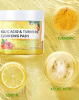 Turmeric kojic acid cleansing pads