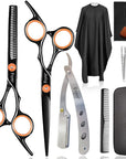 Professional Hair Cutting Scissors Set, Fcysy Hair Scissors Texturizing Shears Kit, Hair Cutting Tools with Barber Supplies, Tijeras para Cortar Cabello Salon Shears for Home Use