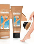Waterproof Leg Makeup No Transfer - Body Scar & Leg Vein Cover Up for Black Skin, Tattoo Concealer for Varicose Veins (Wheat colored)