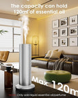 Waterless Essential Oil Diffuser,Aromatherapy Diffusers,Scent Diffusers for Home,Large Room, Hotel Scent Diffuser, 1000sq.ft, Aroma Diffusers (Silver)