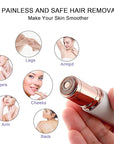 tuokiy Facial Hair Remover Replacement Heads for Finishing Touch Flawless Women's Painless Hair Remover