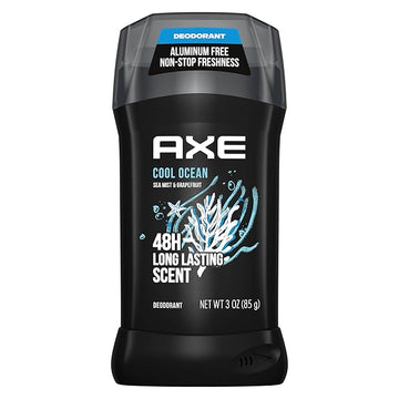 AXE Deodorant Stick for Men Cool Ocean For Long Lasting Odor Protection All Day Fresh Scent Men's Deo, Aluminum Free 3 oz