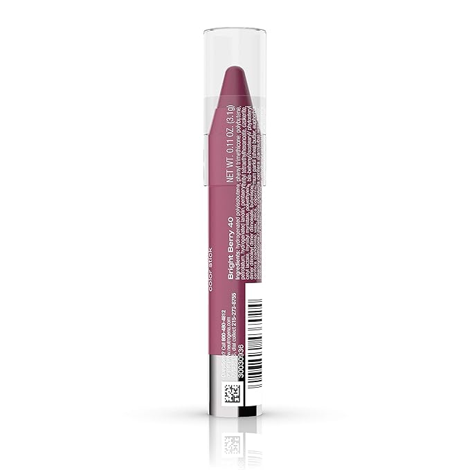 Neutrogena Moisturesmooth Color Stick, 40 Bright Berry, .011 Oz.