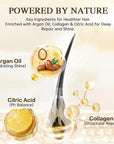 Hair Repair Conditioner for Damaged & Color Treated Hair – Argan Oil, Collagen & Citric Acid - Deep Moisture, Frizz Control, Shine Boost - Sulfate-Free, Paraben-Free, Silicone-Free, 400ml