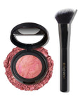 LAURA GELLER NEW YORK Baked Blush-n-Brighten Marbleized Blush + Angled Brush (02 Pink Buttercream, 47mm)