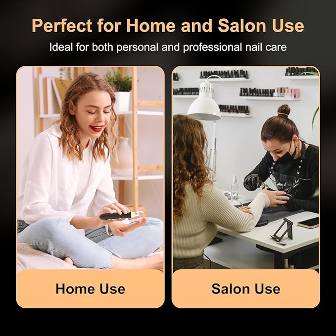 Electric Nail File Drill: Rechargeable Codless Nail Drill Set Kit for Acrylic Gel Dip Powder Nails, 9-Speed Professional Manicure Pedicure Machine, Portable and Lightweight for Home & Salon Use