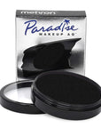 Mehron Makeup Paradise Makeup AQ Pro Size | Stage & Screen Performance, Face & Body Painting, Beauty, Cosplay, and Halloween | Water Activated Face Paint, Body Paint 1.4 oz (40 g) - Black