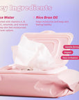 The Face Shop Rice Water Bright Makeup Remover Wipes for Face with Rice Extract, Brightening, Moisturizing, Infused with Cleansing Milk, Vegan Disposable Cleansing Facial Wipes, Korean Skin Care