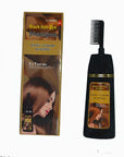 Black Hair Dye Shampoo YIZHONG  Hair Dye permanent For Women & Men Hair 3 In 1 Long Lasting Results (Instant Black