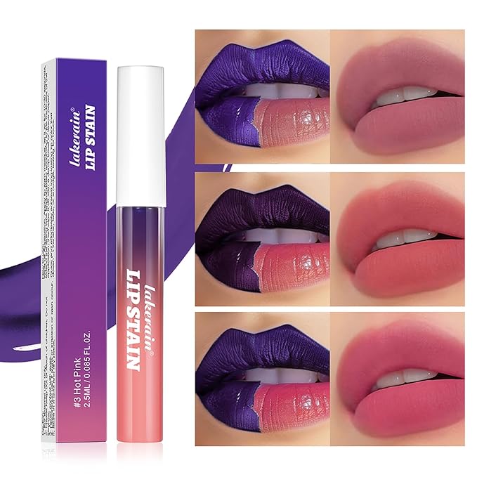 Peel-Off Lip Tint - Tattoo Lip Stain Kit, Long-Lasting Matte Finish, Moisturizing Peel-Off Lip Mask, Waterproof & Smudge-Proof, 24H Color Hold (#1 Light Pink, 1)