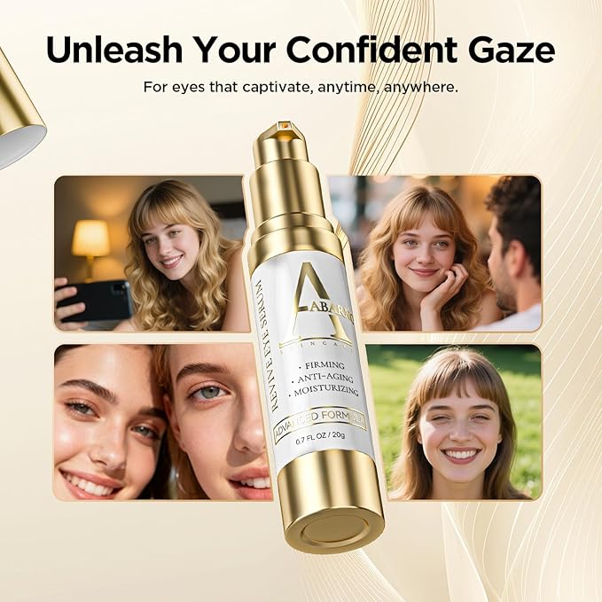Hydrating Caffeine Eye Serum for Dark Circles & Puffiness - Anti-Wrinkle, Firming & Smooths Fine Lines - Retinol Under Eye Serum Treatment - 0.45 Oz