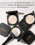 LAURA GELLER NEW YORK Filter Finish Pressed Neutralizing Setting Powder, Color Correcting For Even Tone, Universal